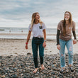 Load image into Gallery viewer, Friends walk along beach during Hike & Seek Phillip Island day tour