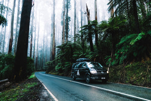 Our VW black van Hike & Seek day tours from Melbourne