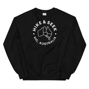 Hike & Seek Australia printed hiking inspired sweater for men and women