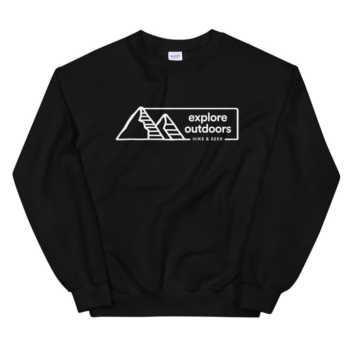 Hike & Seek explore outdoors printed hiking inspired sweater for men and women