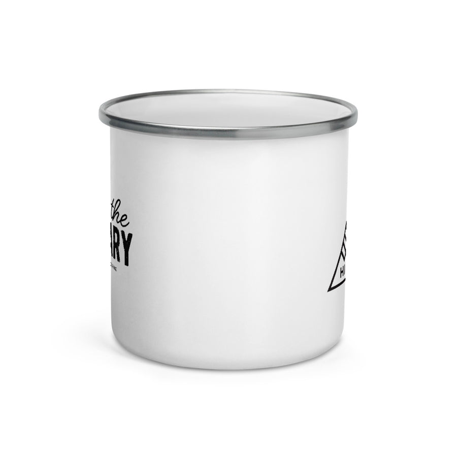Hike & Seek escape the ordinary hiking enamel mug