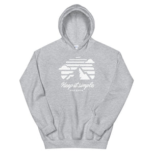 Hike & Seek keep it simple printed hiking inspired hoodie for men and women