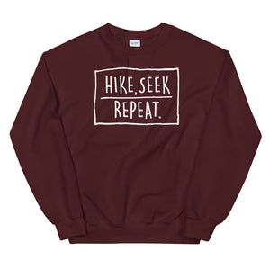 Hike & Seek hike seek repeat printed hiking sweater for men and women