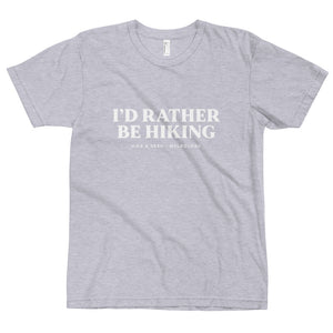 I'd Rather Be Hiking - Eco Unisex T-Shirt
