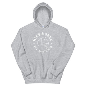 Hike & Seek australia hiking inspired hoodie for men and women