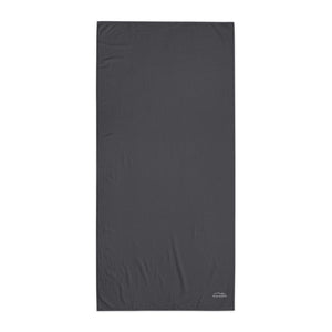 Hike & Seek printed black Turkish towel