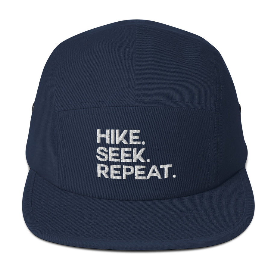 Hike & Seek hiking inspired printed 5 panel hat for men and womern