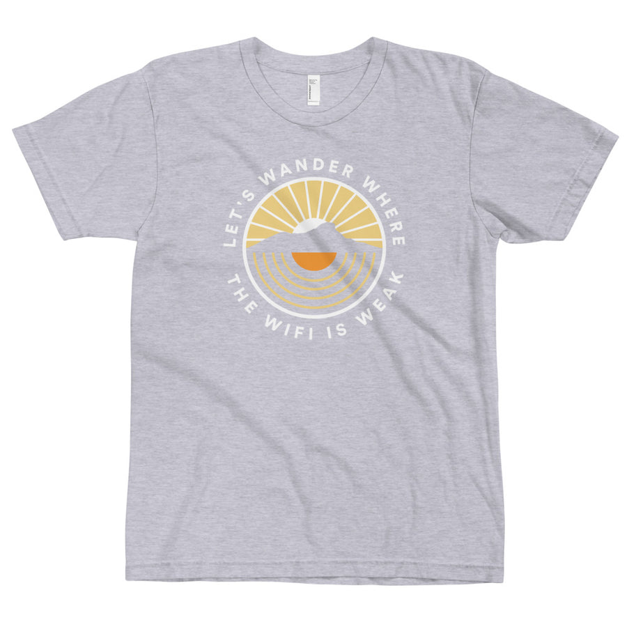 Let's Wander Where The Wifi Is Weak - Eco Unisex T-Shirt