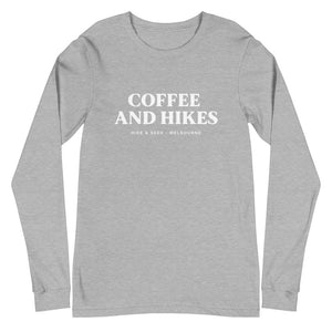 Coffee And Hikes - Unisex Long Sleeve Tee
