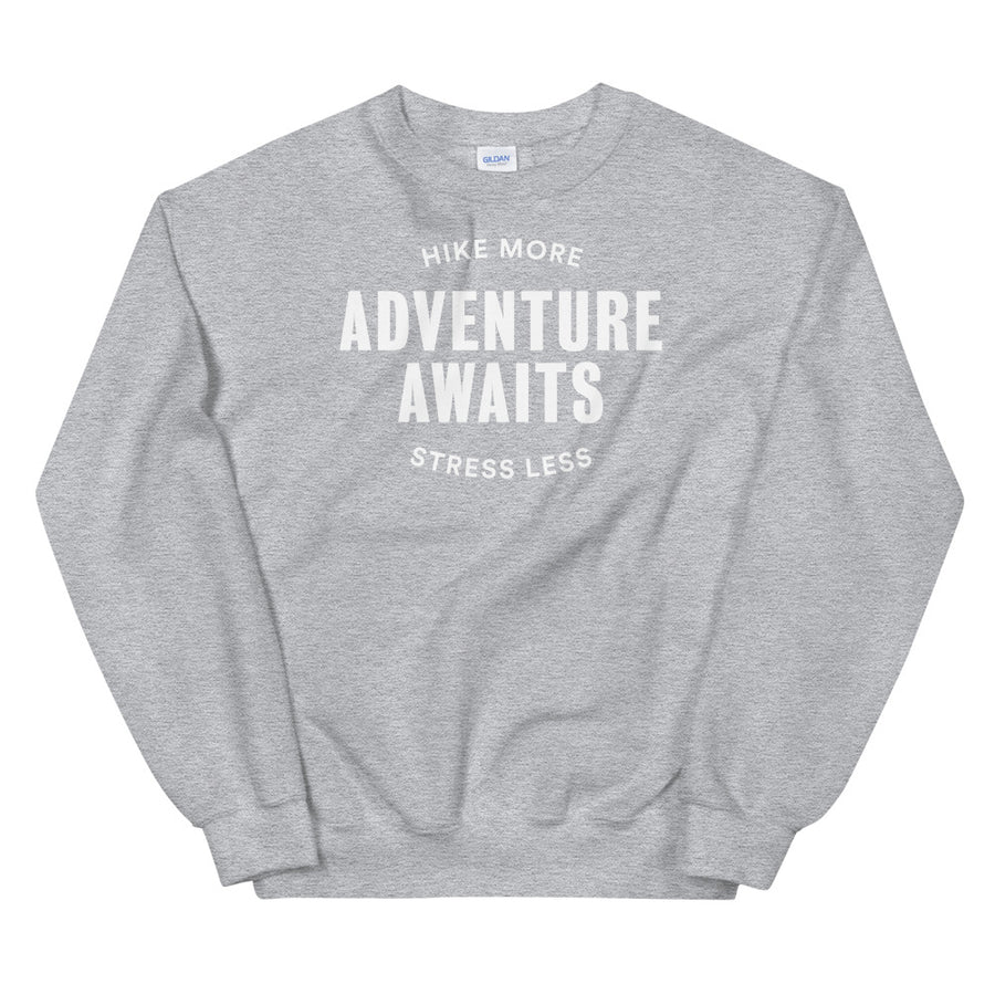 Hike & Seek adventure awaits printed hiking inspired sweater for men and women