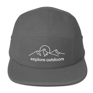  Hike & Seek hiking inspired printed 5 panel hat for men and womern
