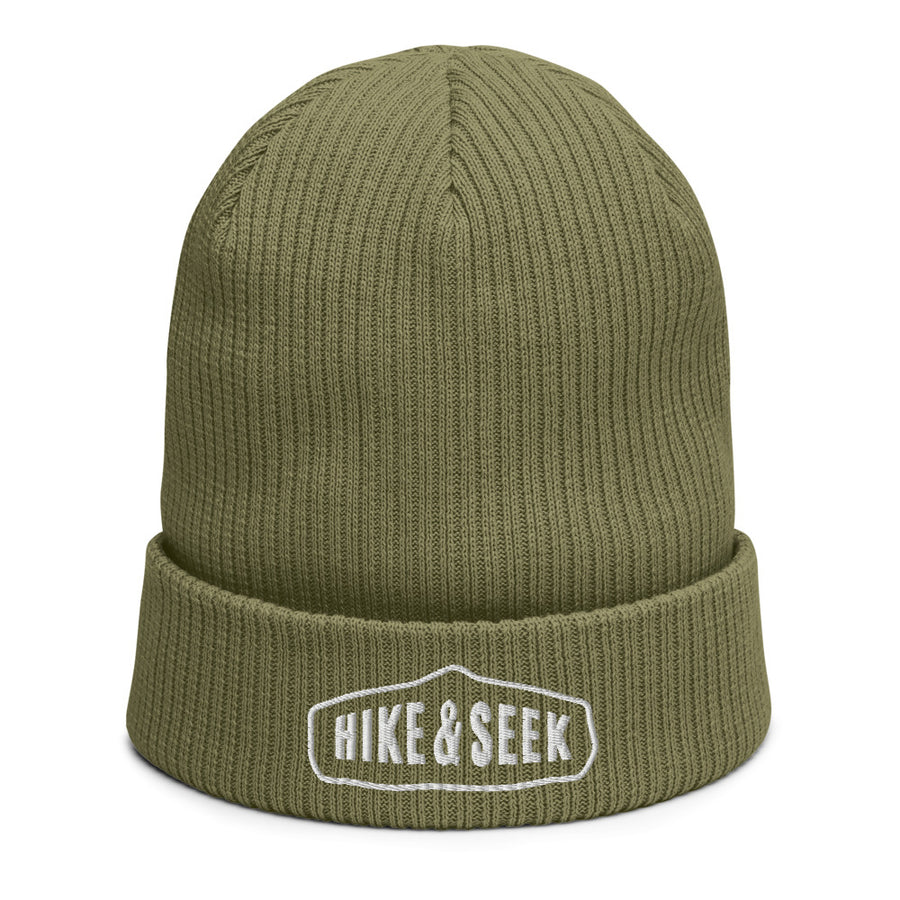 Hike & Seek black organic cotton beanie for men and women