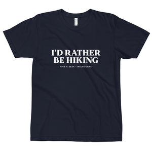 I'd Rather Be Hiking - Eco Unisex T-Shirt
