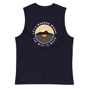 Let's Wander Where The Wifi Is Weak - Eco Unisex Tank