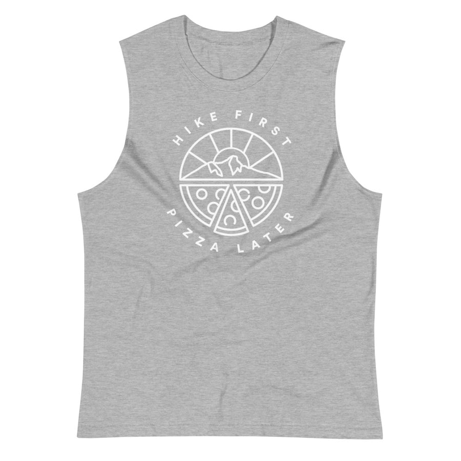 Hike First Pizza Later - Eco Unisex Tank