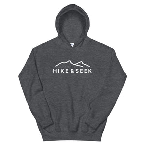 Hike & Seek hiking inspired mountains printed hoodie for men and women