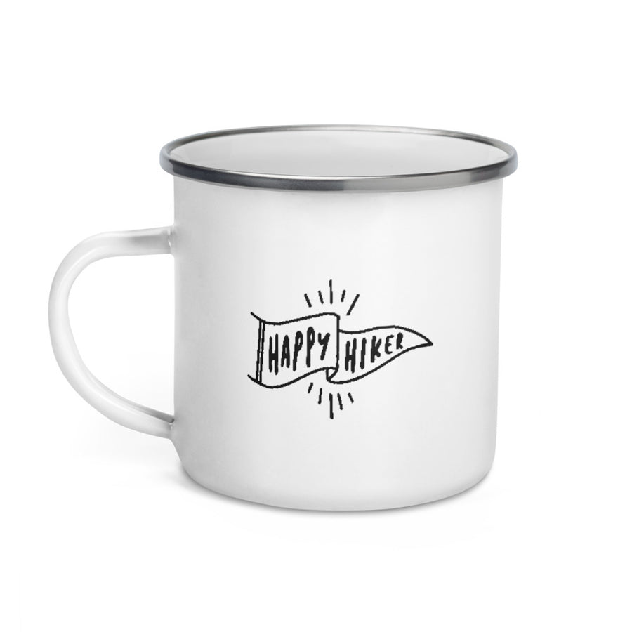 Happy Hiker - Enamel Camp Mug