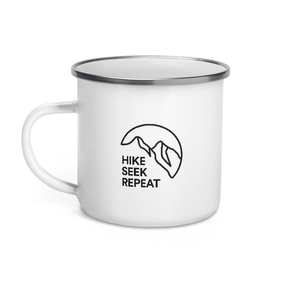 Hike Seek Repeat 2 - Enamel Camp Mug