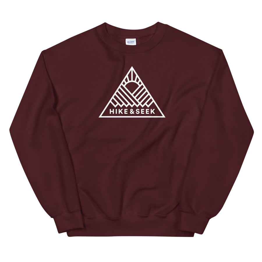 Hike & Seek printed hiking inspired sweater for men and women