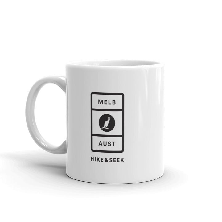 Hike & Seek hiking inspired printed coffee mug