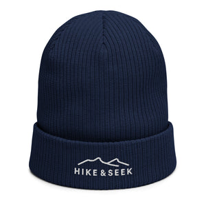 Hike & Seek black organic cotton beanie for men and women