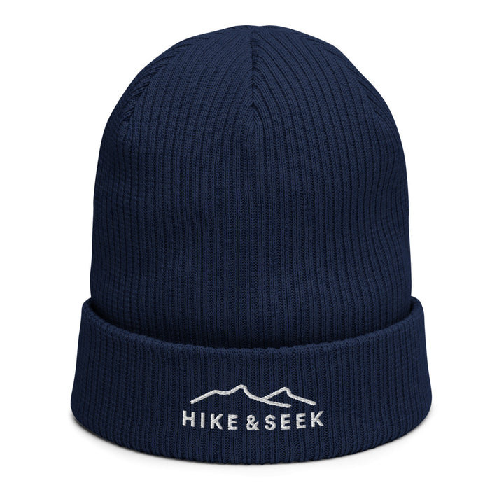 Hike & Seek black organic cotton beanie for men and women
