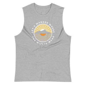 Let's Wander Where The Wifi Is Weak - Eco Unisex Tank