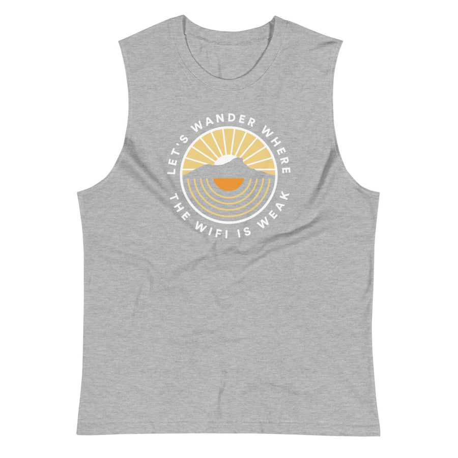Let's Wander Where The Wifi Is Weak - Eco Unisex Tank