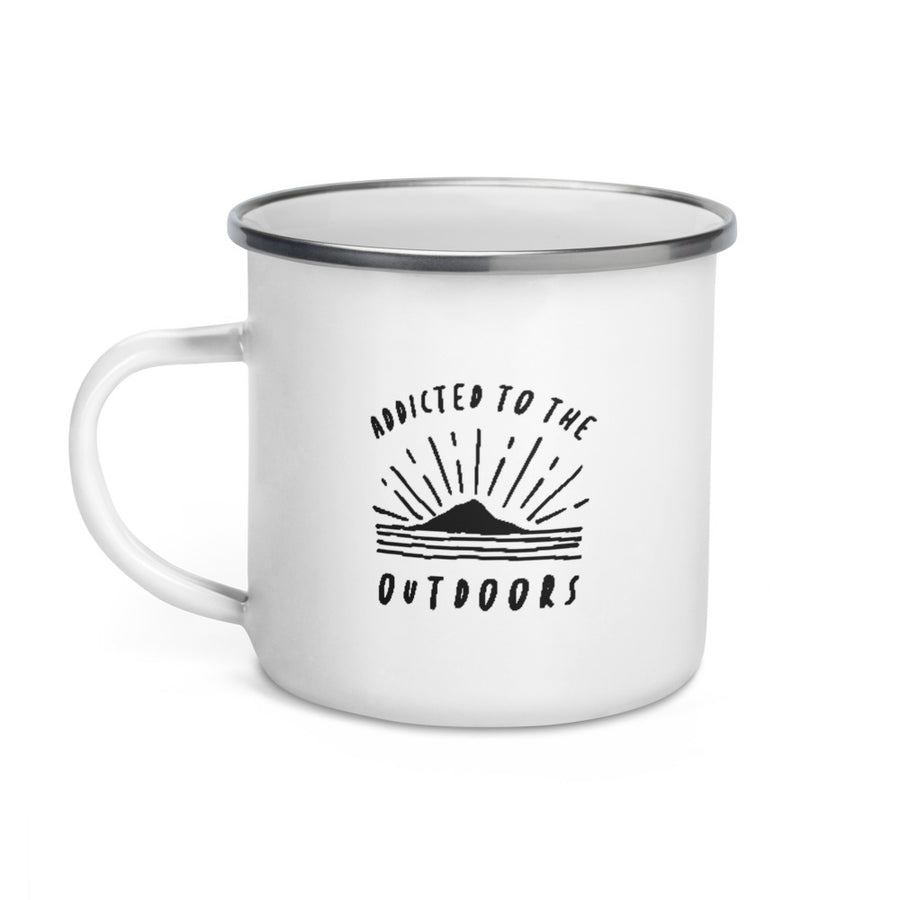 Addicted To The Outdoors - Enamel Camp Mug