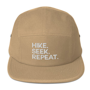 Hike & Seek hiking inspired printed 5 panel hat for men and womern