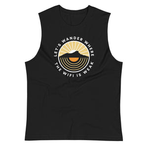 Let's Wander Where The Wifi Is Weak - Eco Unisex Tank