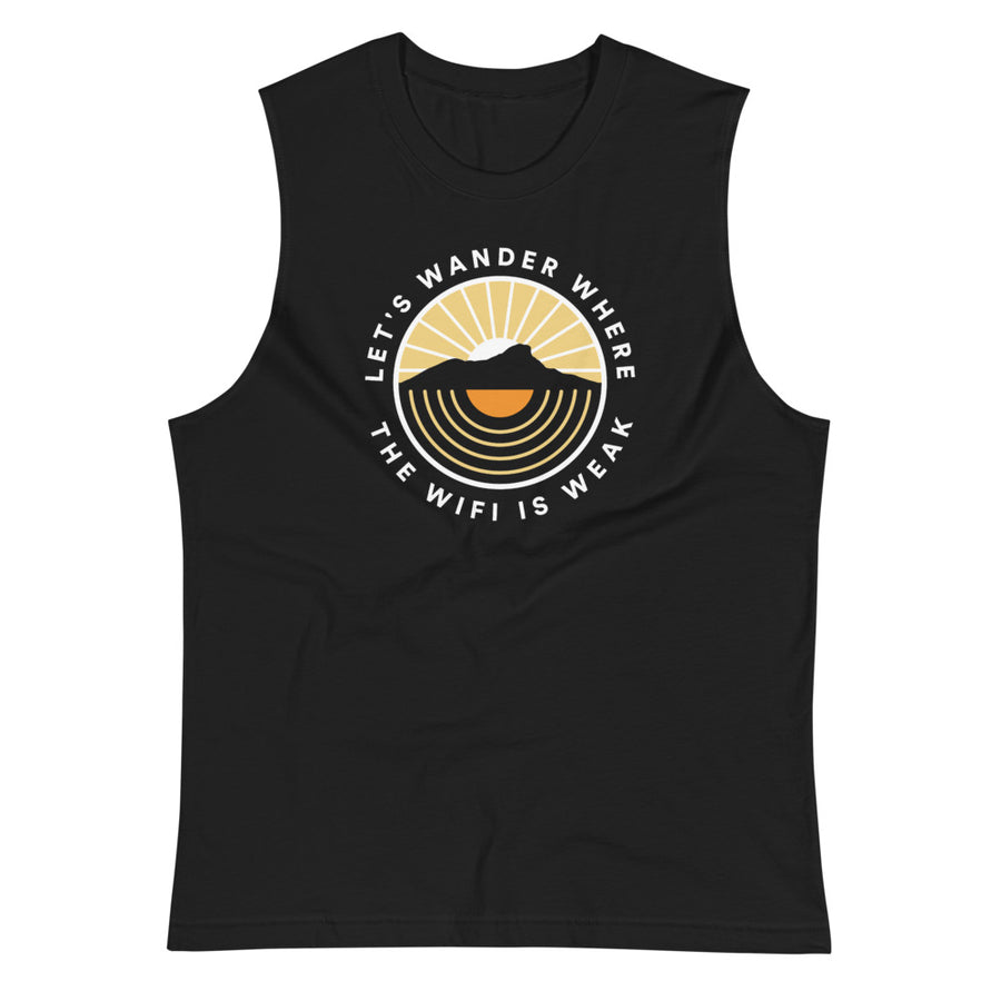 Let's Wander Where The Wifi Is Weak - Eco Unisex Tank