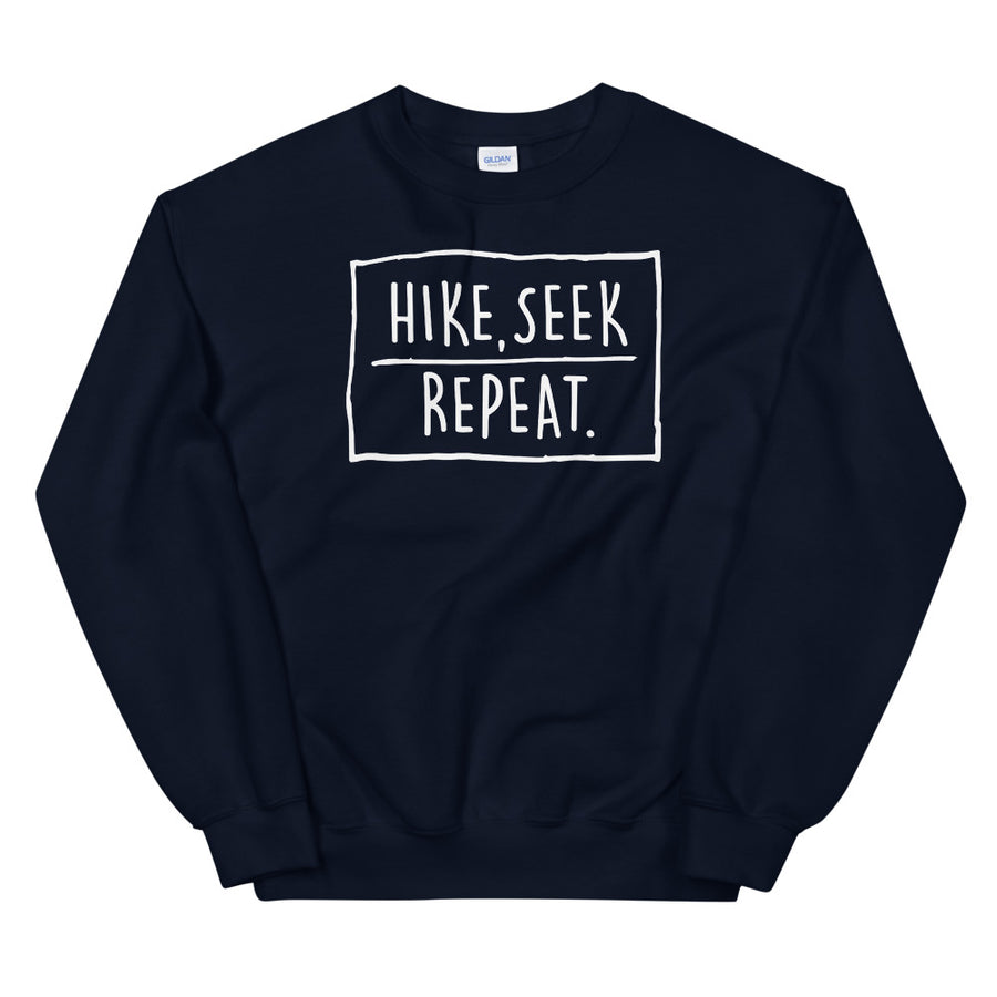 Hike & Seek hike seek repeat printed hiking sweater for men and women