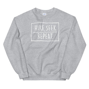 Hike & Seek hike seek repeat printed hiking sweater for men and women
