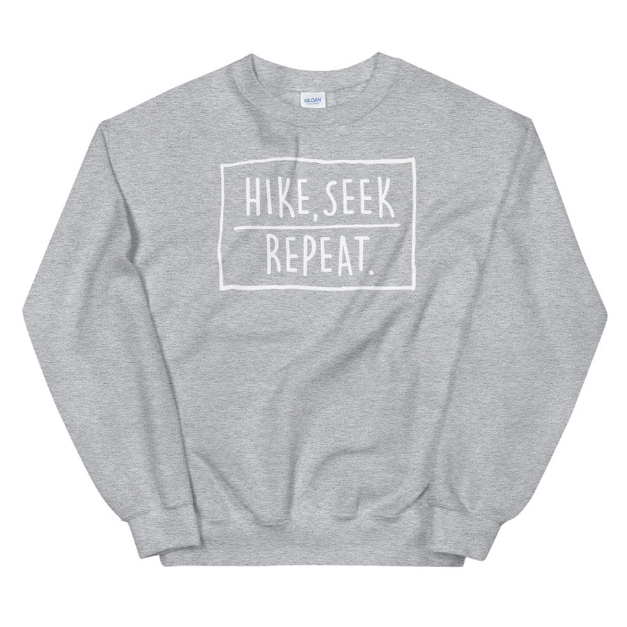 Hike & Seek hike seek repeat printed hiking sweater for men and women