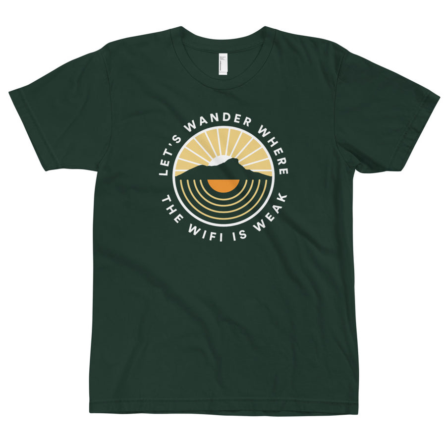 Let's Wander Where The Wifi Is Weak - Eco Unisex T-Shirt