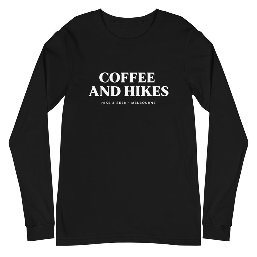 Coffee And Hikes - Unisex Long Sleeve Tee