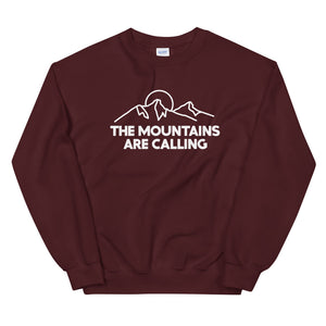 Hike & Seek the mountains are calling printed hiking inspired sweater for men and women