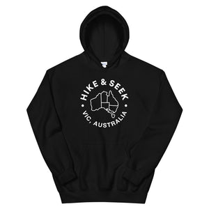 Hike & Seek australia hiking inspired hoodie for men and women