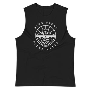 Hike First Pizza Later - Eco Unisex Tank