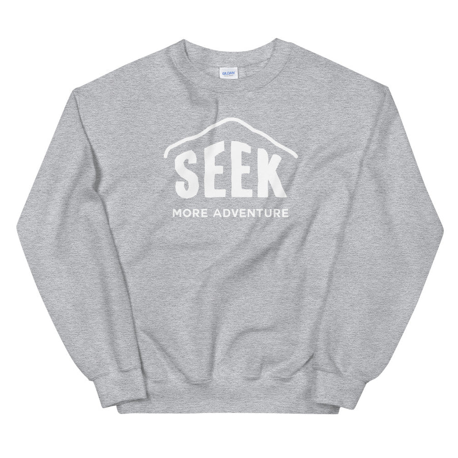 Hike & Seek seek more adventure printed hiking inspired sweater for men and women