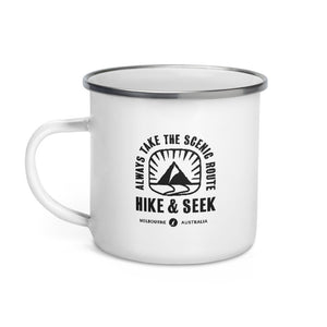Always Take The Scenic Route - Enamel Camp Mug