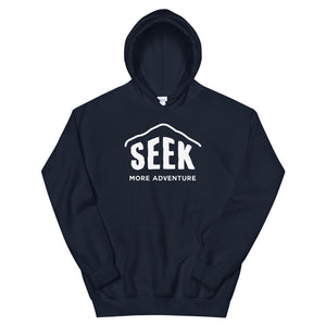 Hike & Seek seek more adventure printed hiking inspired hoodie for men and women