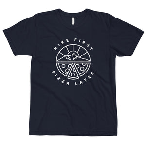 Hike First Pizza Later - Eco Unisex T-Shirt