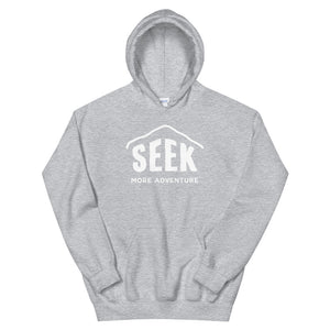 Hike & Seek seek more adventure printed hiking inspired hoodie for men and women