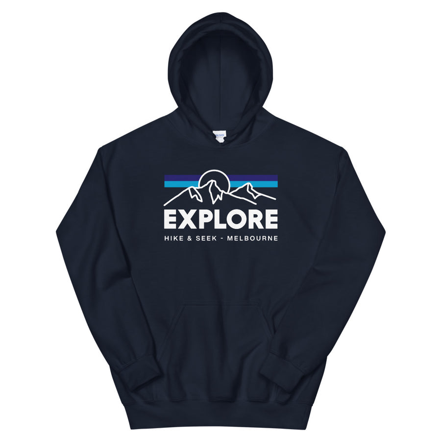 Hike & Seek explore printed hiking inspired hoodie for men and women