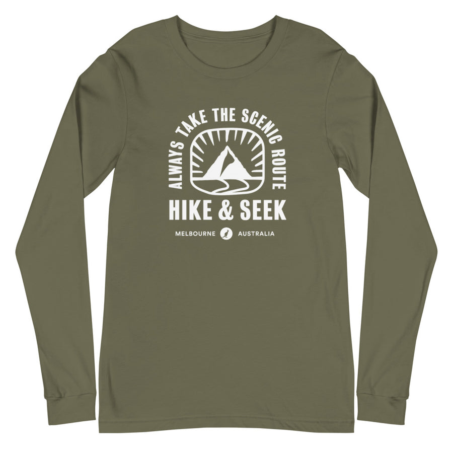 Always Take The Scenic Route - Unisex Long Sleeve Tee