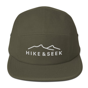 Hike & Seek hiking inspired printed 5 panel hat for men and womern