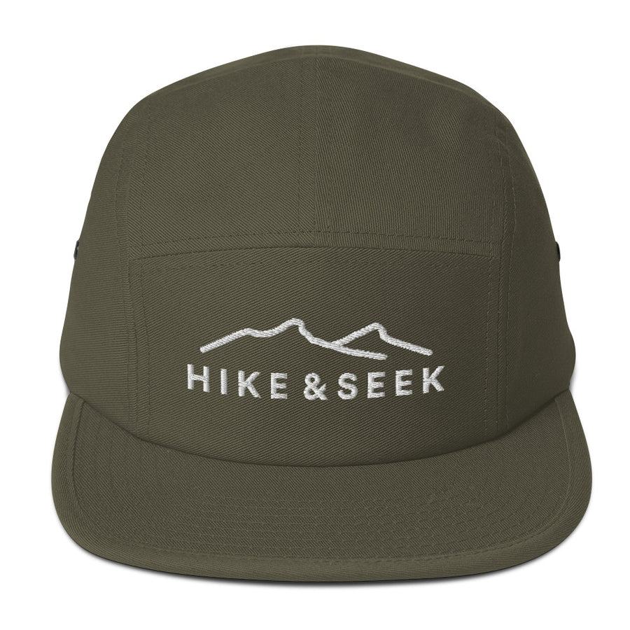 Hike & Seek hiking inspired printed 5 panel hat for men and womern