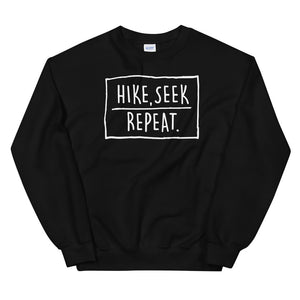 Hike & Seek hike seek repeat printed hiking sweater for men and women